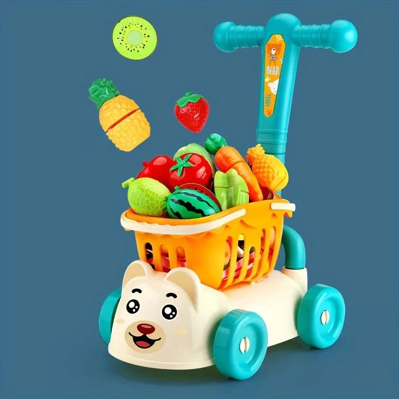 chariot de course un Jouet d'enfant l'aventure du supermarché à la maison
