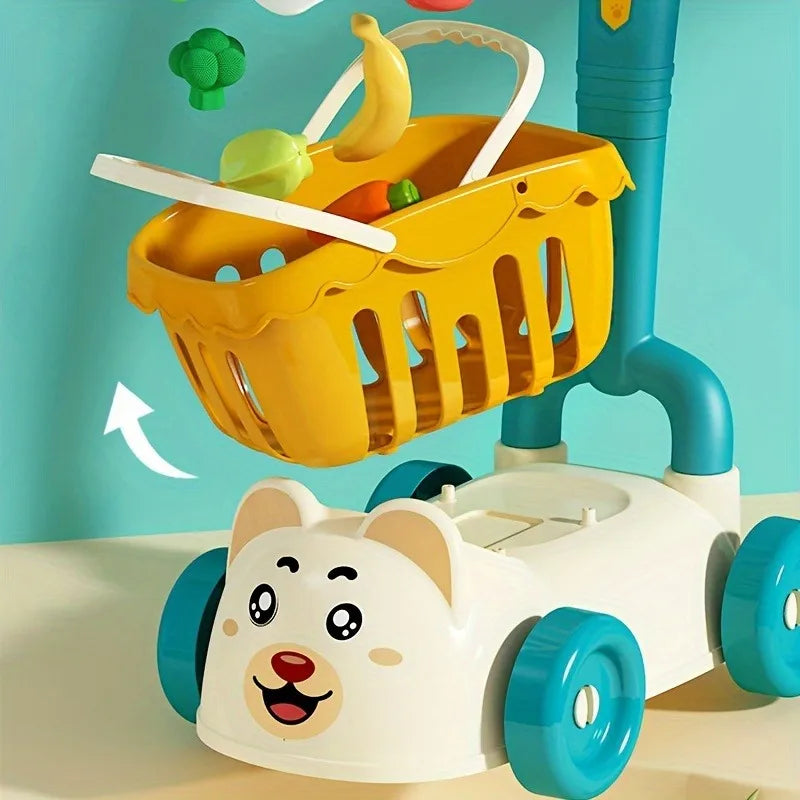 chariot de course un Jouet d'enfant l'aventure du supermarché à la maison