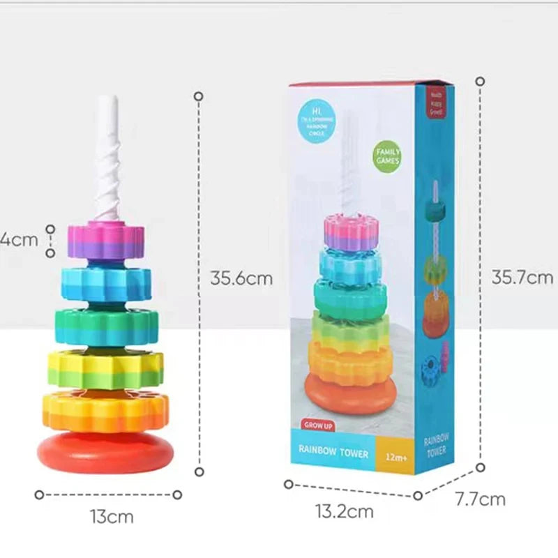 puzzle empilable pour bébé, jouets colorés pour garçons et filles, sécurité et protection de l'environnement