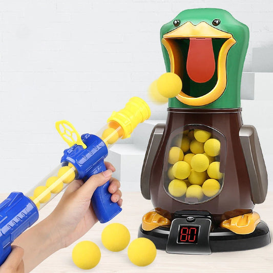 Shooting Duck Toys Pistolet à air comprimé, Balle molle, Marquage, Jeux de combat avec lumière, Peut marcher, Pistolet, Cadeaux pour enfants