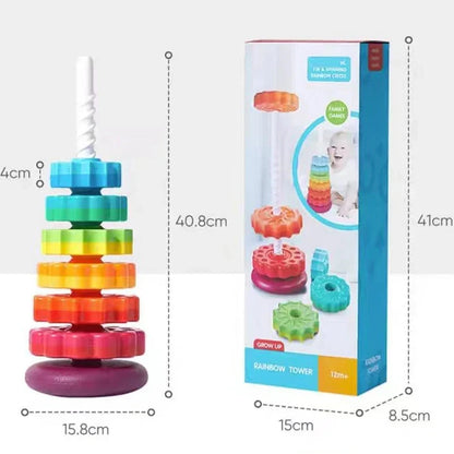 puzzle empilable pour bébé, jouets colorés pour garçons et filles, sécurité et protection de l'environnement