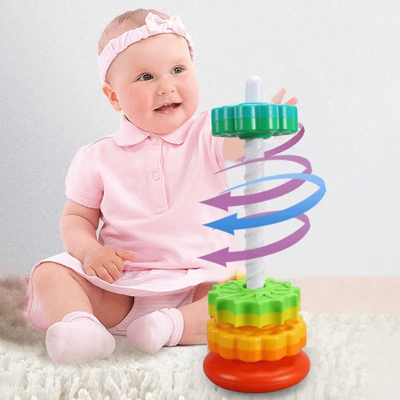 puzzle empilable pour bébé, jouets colorés pour garçons et filles, sécurité et protection de l'environnement