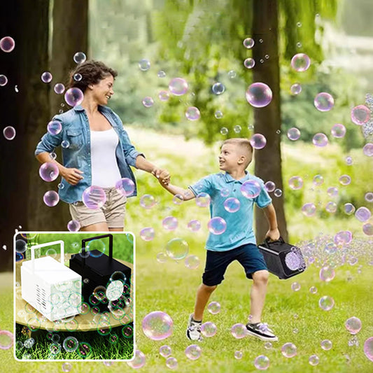 machine à bulles les moments de joie de noêl  pour les enfants.