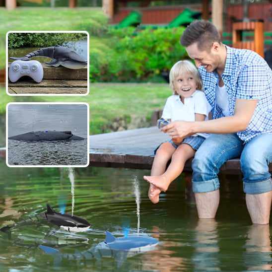 le requin  avec  télécommande  une expérience aquatique incroyable pour un enfant.