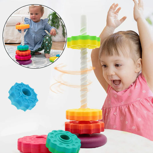 puzzle empilable pour bébé, jouets colorés pour garçons et filles, sécurité et protection de l'environnement