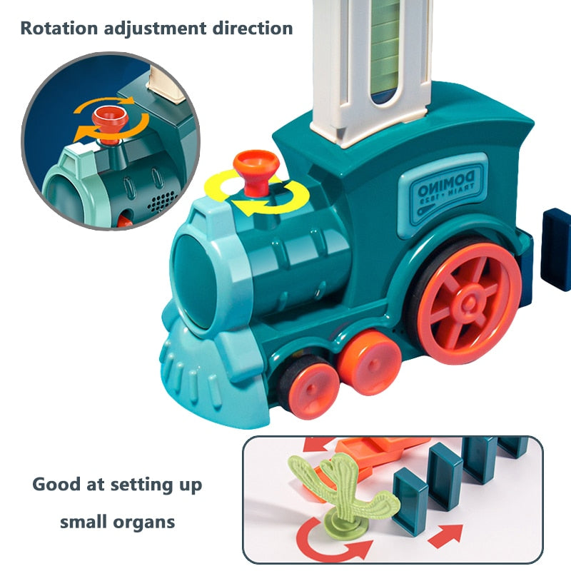 train domino automatique  pour le  bonheur des enfants.