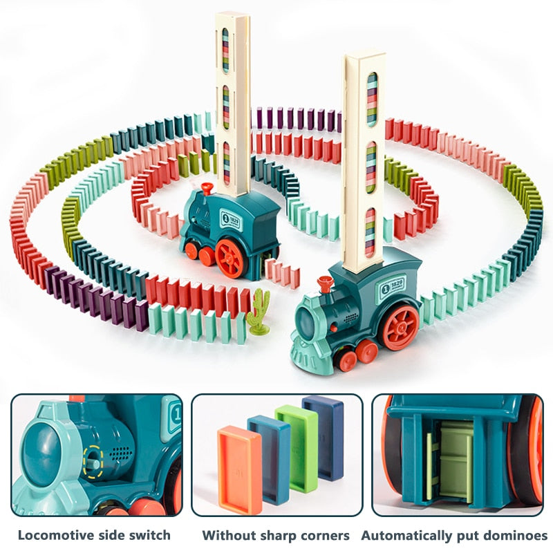 train domino automatique  pour le  bonheur des enfants.